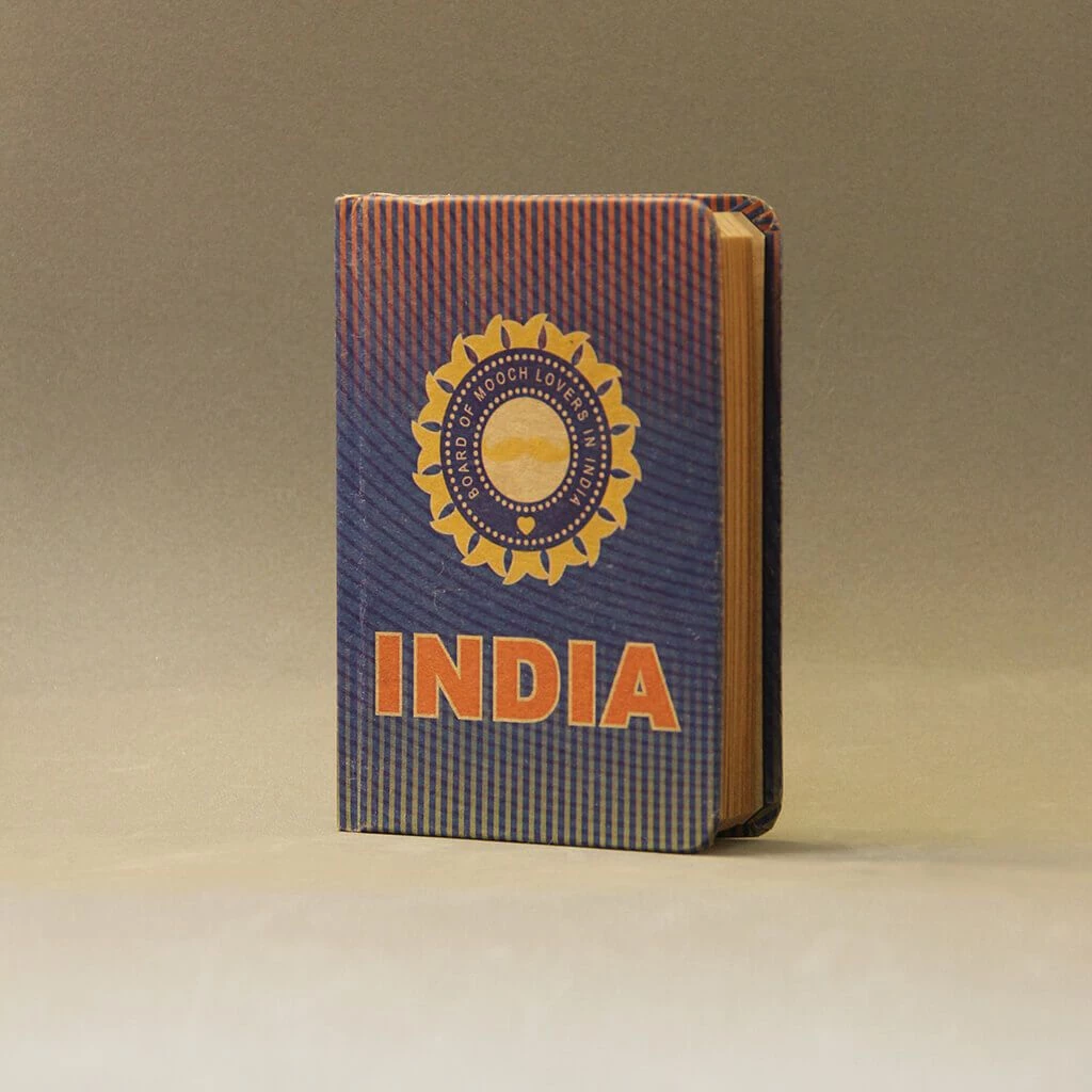 Mooch Design Studio Team India A6 Notebook With Elastic - Cricket All Of It