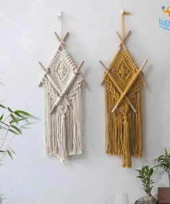 Bigsmall_hmk Decorative Macrame Wall Hanging