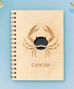 Bigsmall_cc Sun Sign Laser Cut Wooden Diary