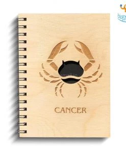 Bigsmall_cc Sun Sign Laser Cut Wooden Diary