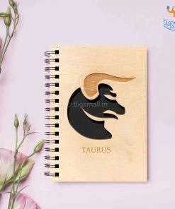 Bigsmall_cc Sun Sign Laser Cut Wooden Diary