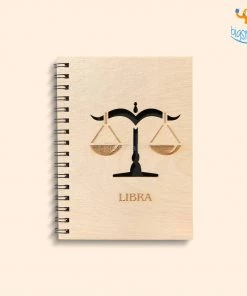 Bigsmall_cc Sun Sign Laser Cut Wooden Diary