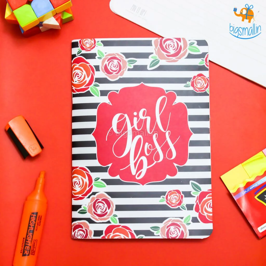 Bigsmall_piu Girl Boss Ruled Notebook