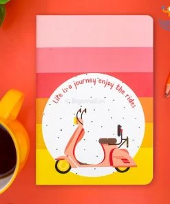 Bigsmall_piu Life Is A Journey Ruled Notebook