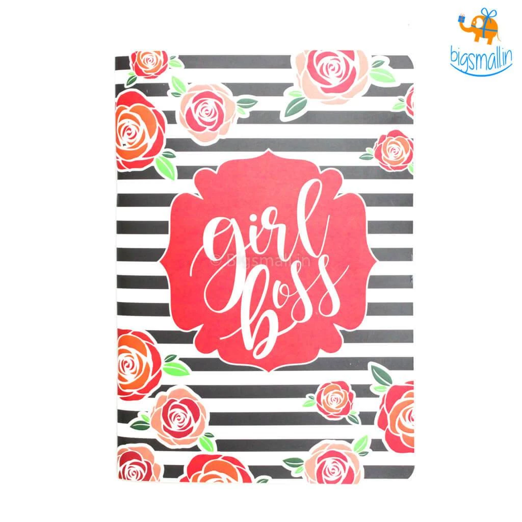 Bigsmall_piu Girl Boss Ruled Notebook