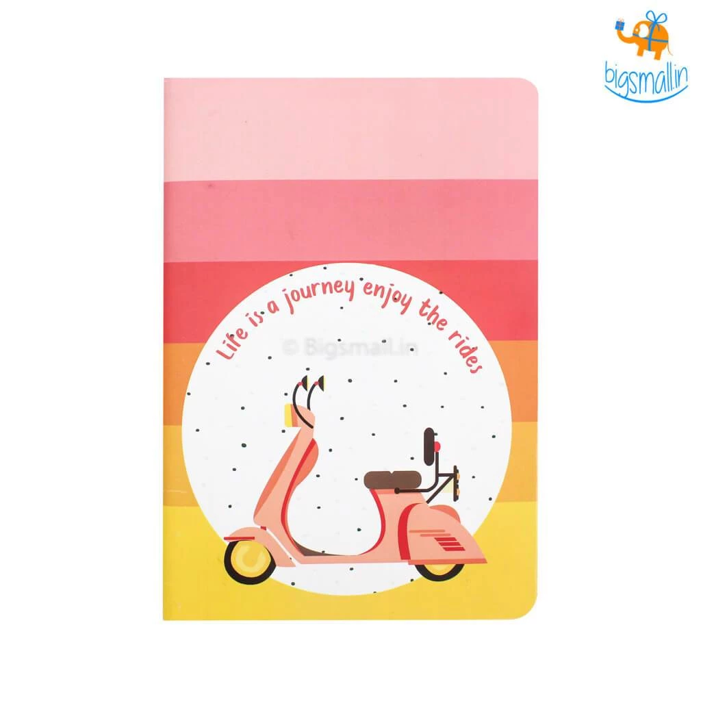 Bigsmall_piu Life Is A Journey Ruled Notebook