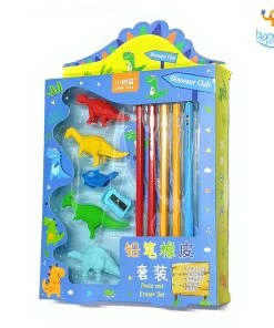 Big Daddy All Of It Dino Pencil & Eraser Set
