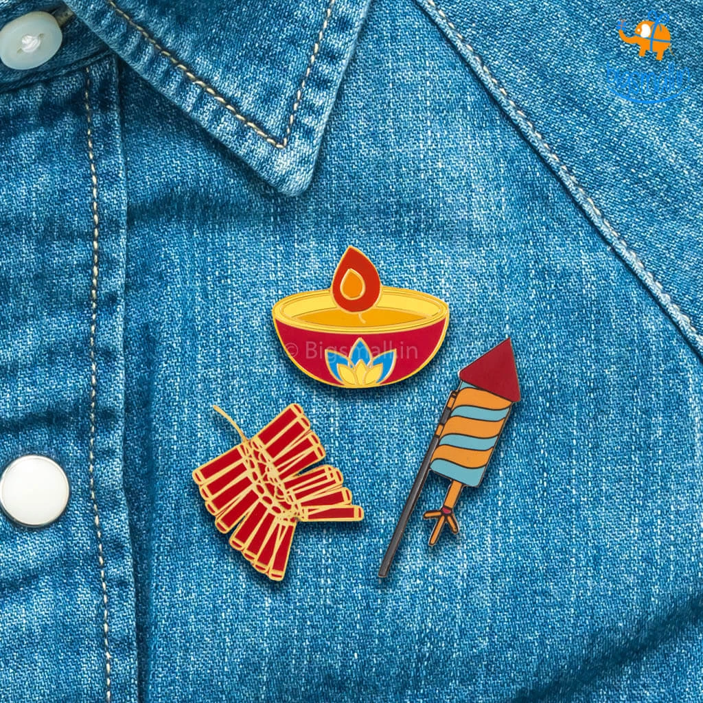 Bigsmall_piu Diwali Lapel Pin