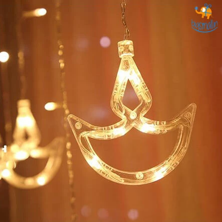 Coral Tree All Of It Diya Curtain LED Lights