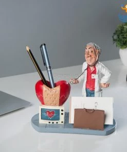 Bigsmall Doctor Desk Stationery Holder Father's Day