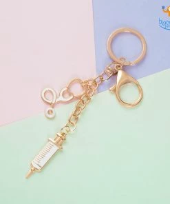 Bigsmall_hmk Doctor Essentials Metallic Keychain All Of It