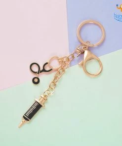 Bigsmall_hmk Doctor Essentials Metallic Keychain All Of It