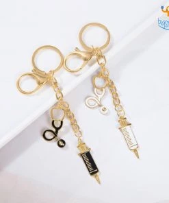 Bigsmall_hmk Doctor Essentials Metallic Keychain All Of It