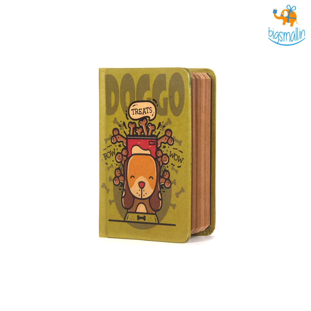 Mooch Design Studio Doggo Treats A6 Notebook With Elastic All Of It