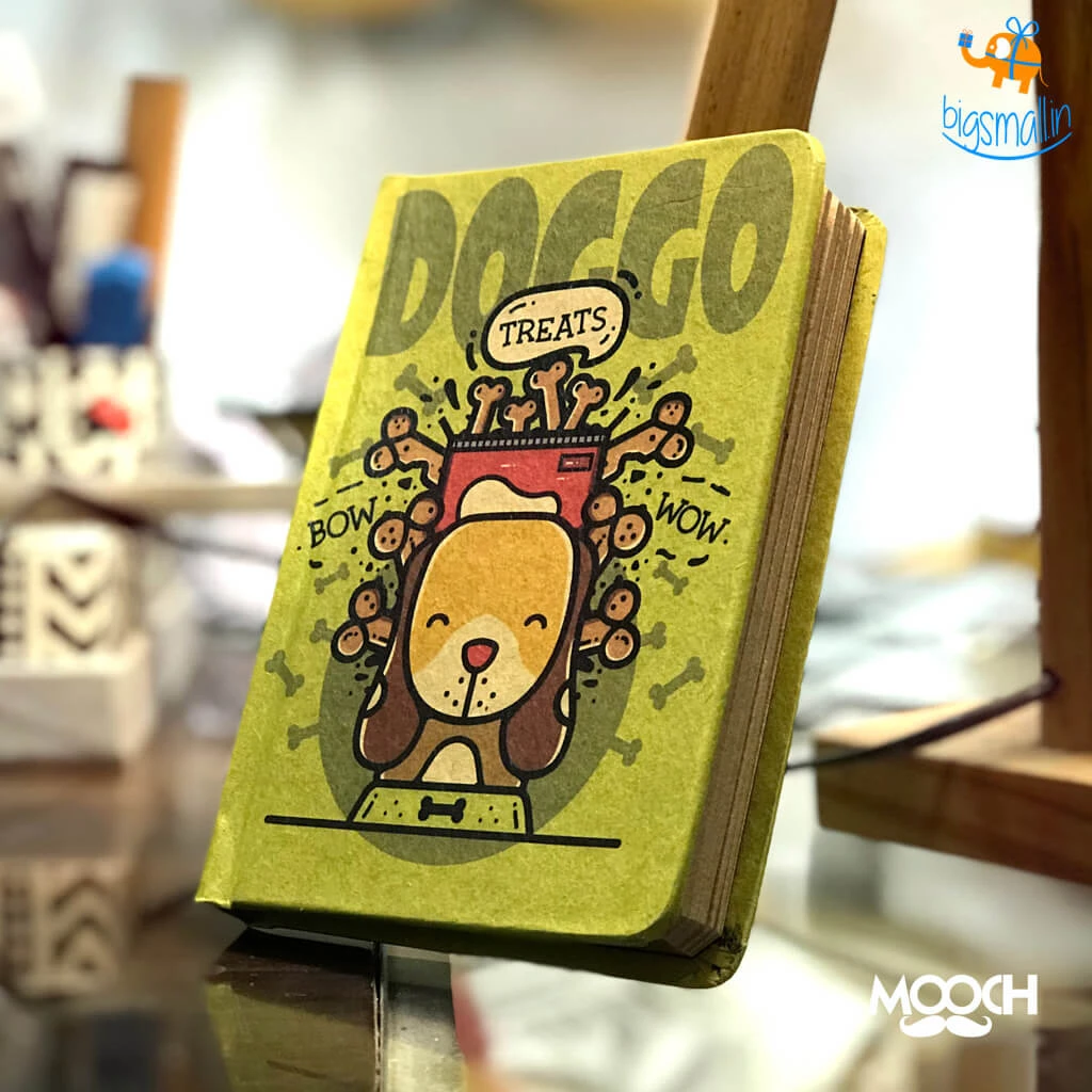 Mooch Design Studio Doggo Treats A6 Notebook With Elastic All Of It