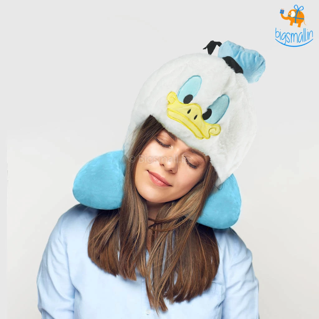Bigsmall All Of It Donald Duck Hoodie Neck Pillow