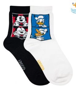 Balenzia All Of It Donald And Mickey Weird Faces Socks - Pack Of 2