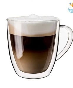 Devnow Double Wall Glass Mug - Set Of 2 Corporate