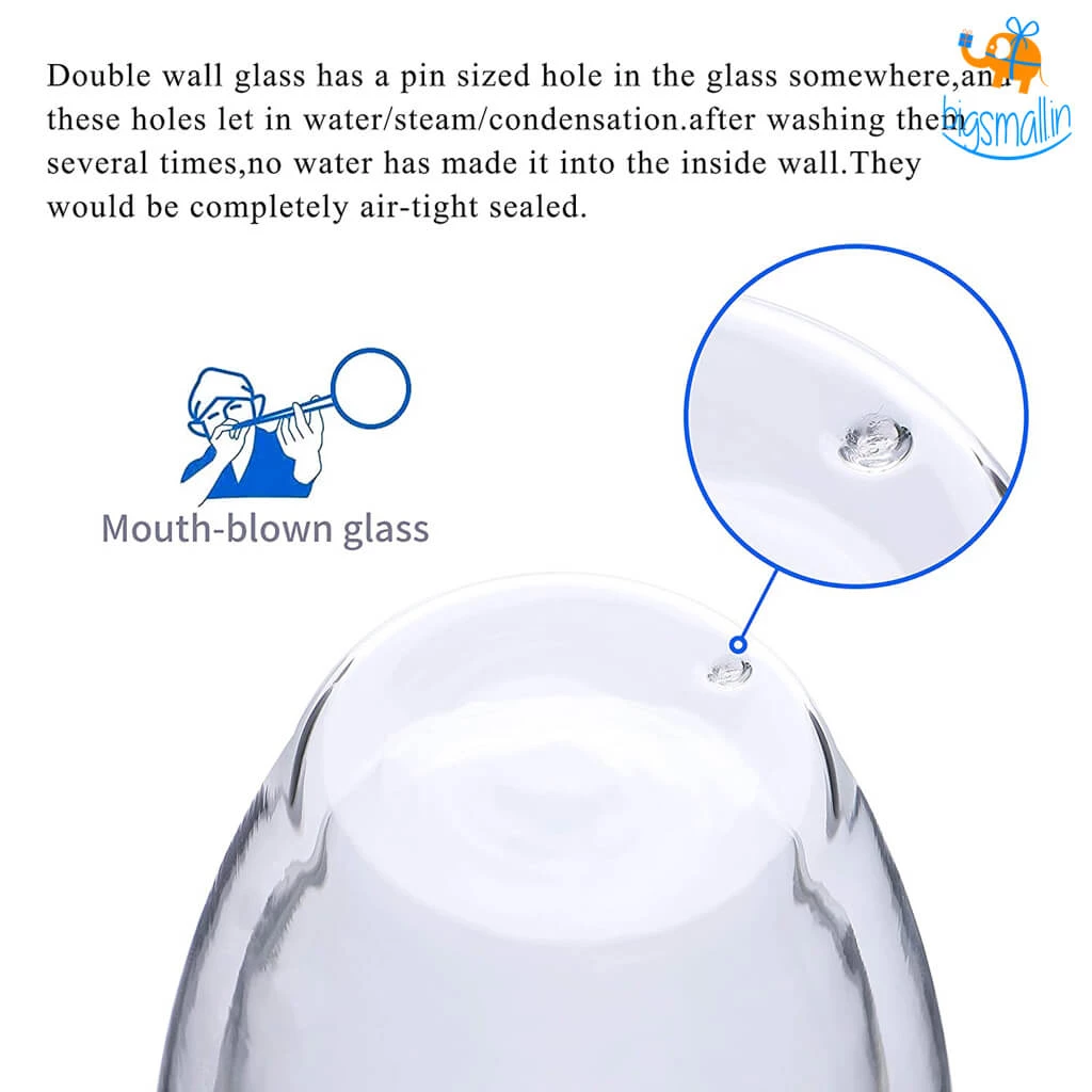 Devnow Double Wall Glass Mug - Set Of 2 Corporate