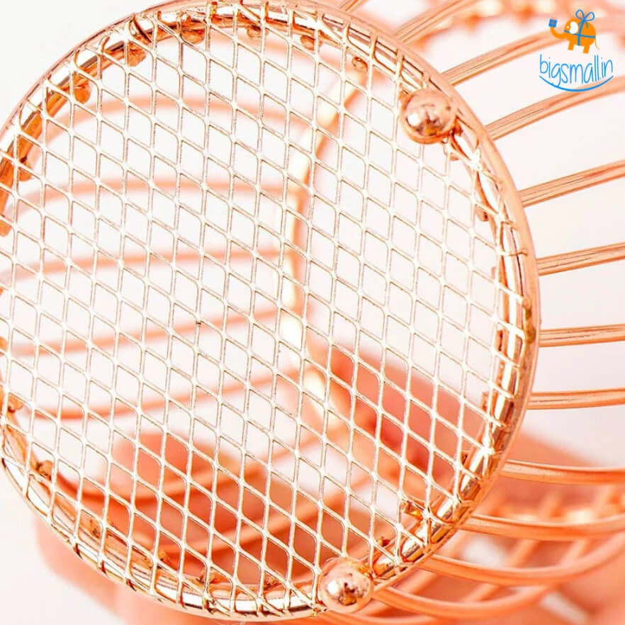 Artnery Drum Shaped Metallic Pen Stand