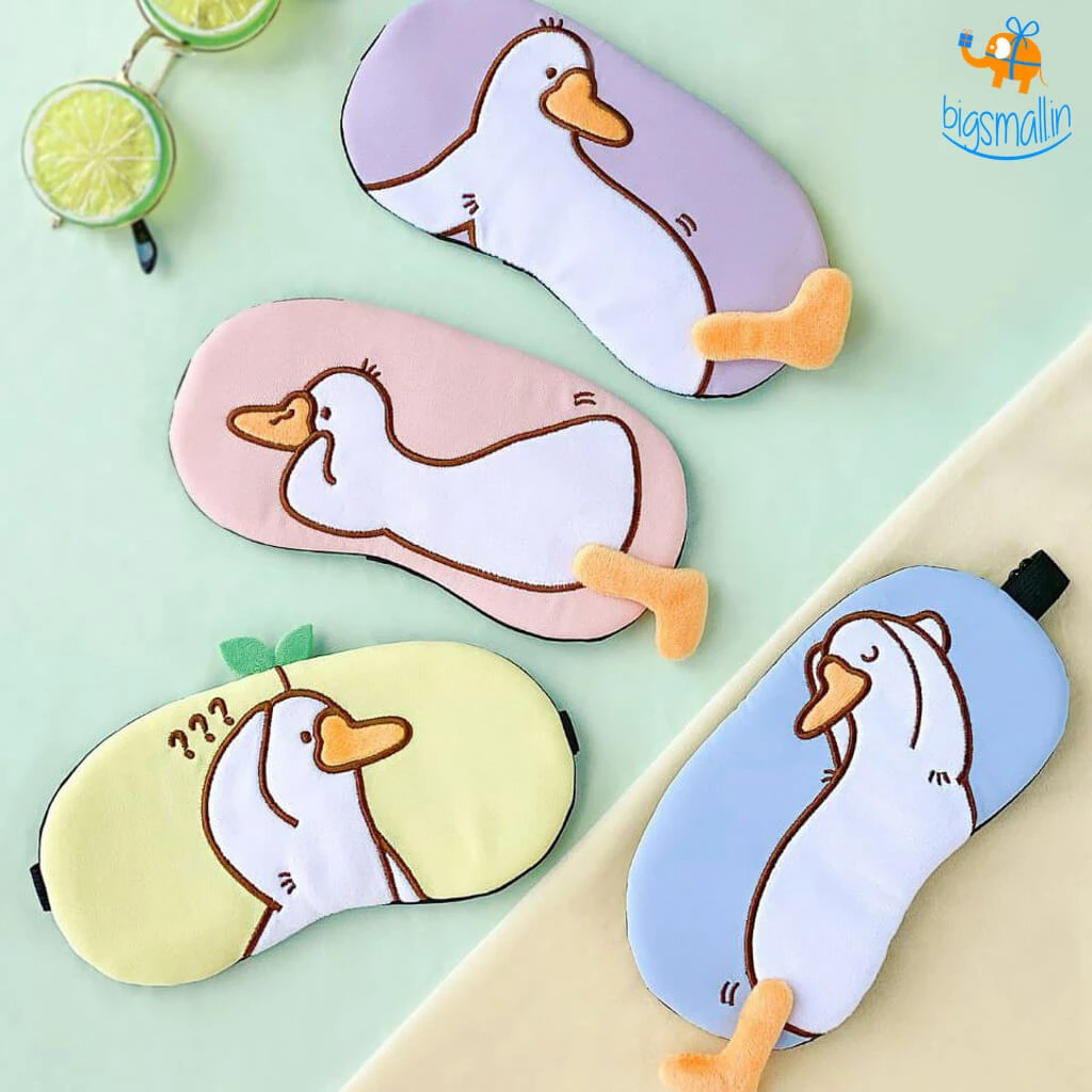 Bigsmall_hmk Duck Plush Gel Eye Mask