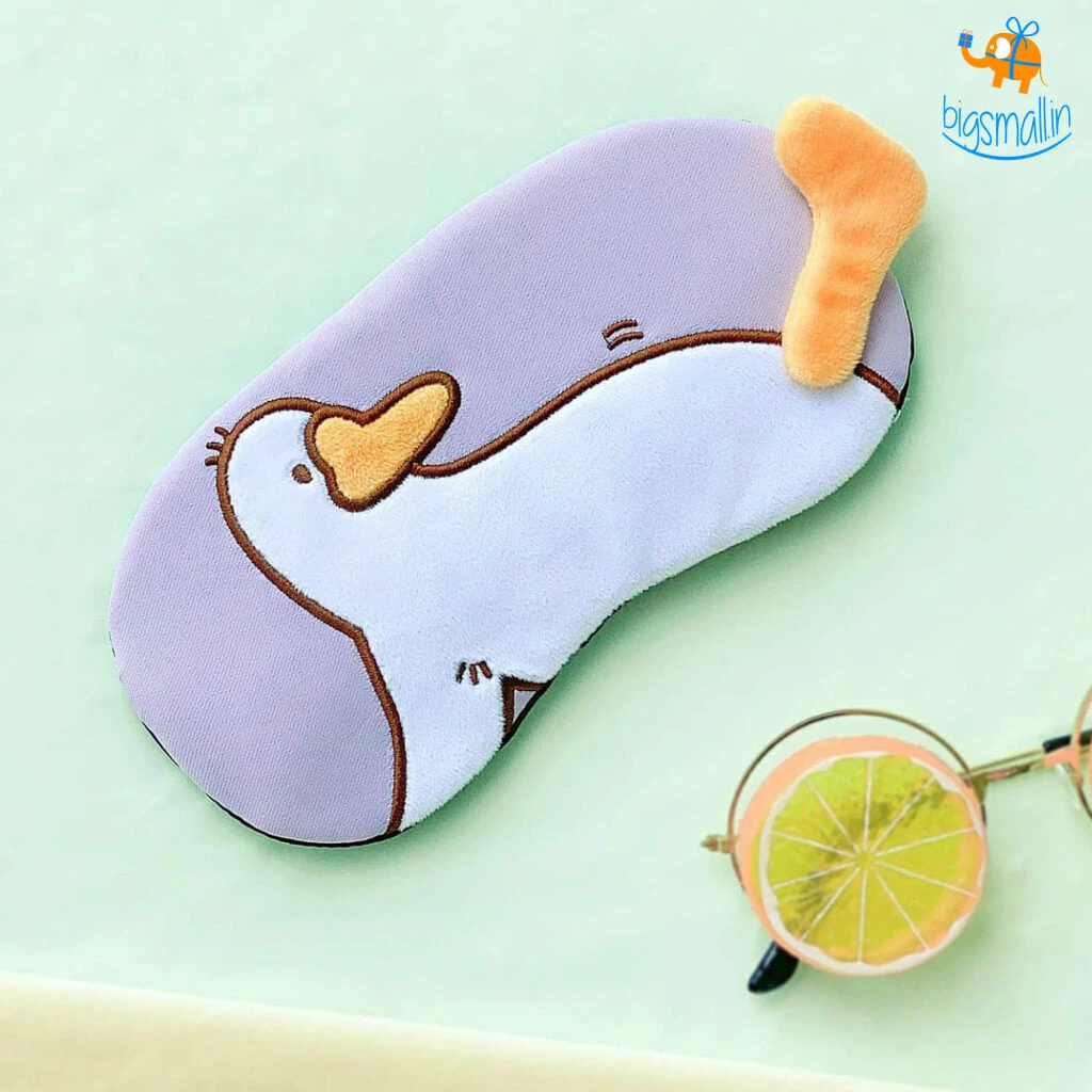 Bigsmall_hmk Duck Plush Gel Eye Mask