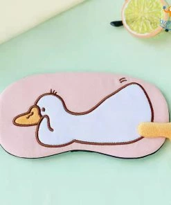 Bigsmall_hmk Duck Plush Gel Eye Mask