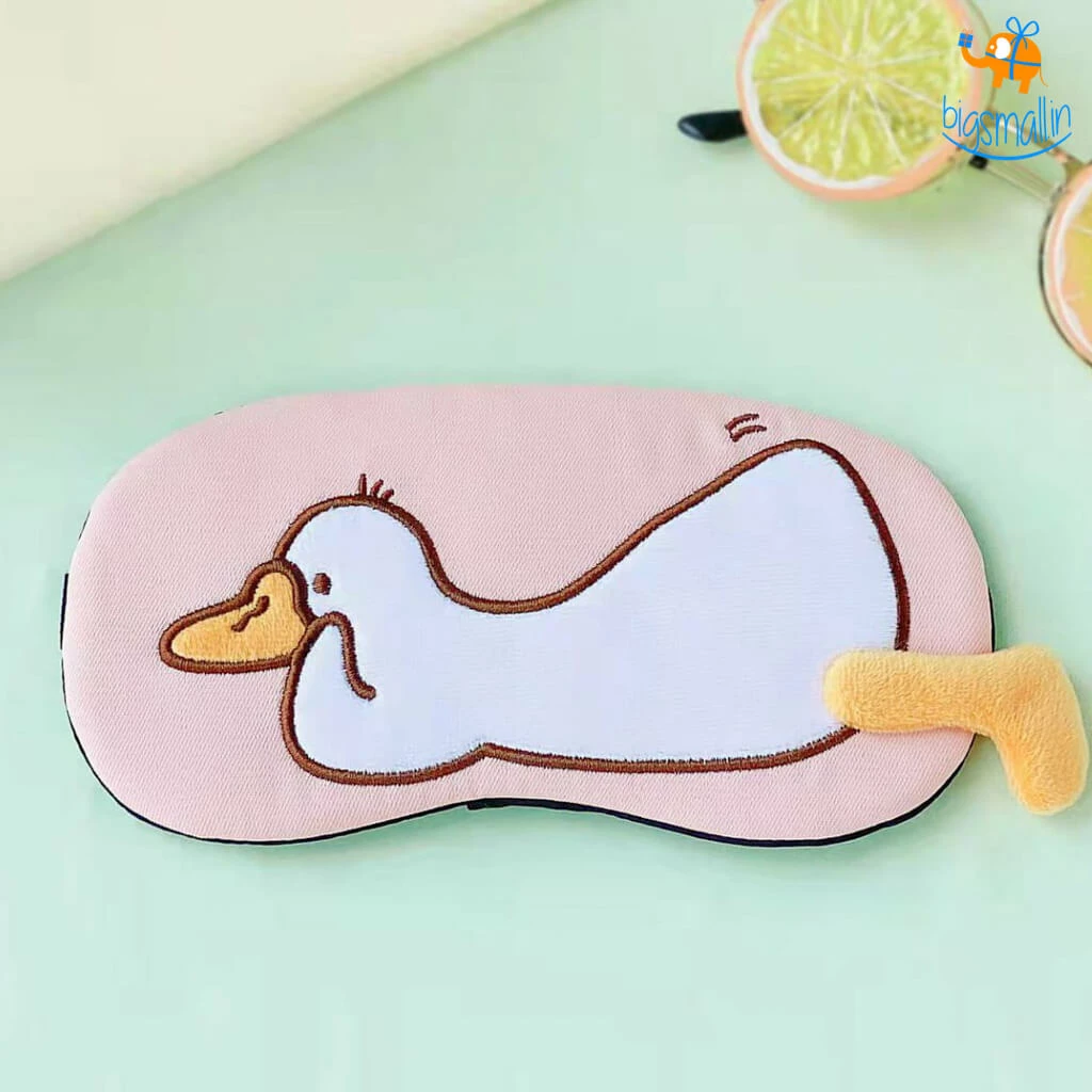 Bigsmall_hmk Duck Plush Gel Eye Mask