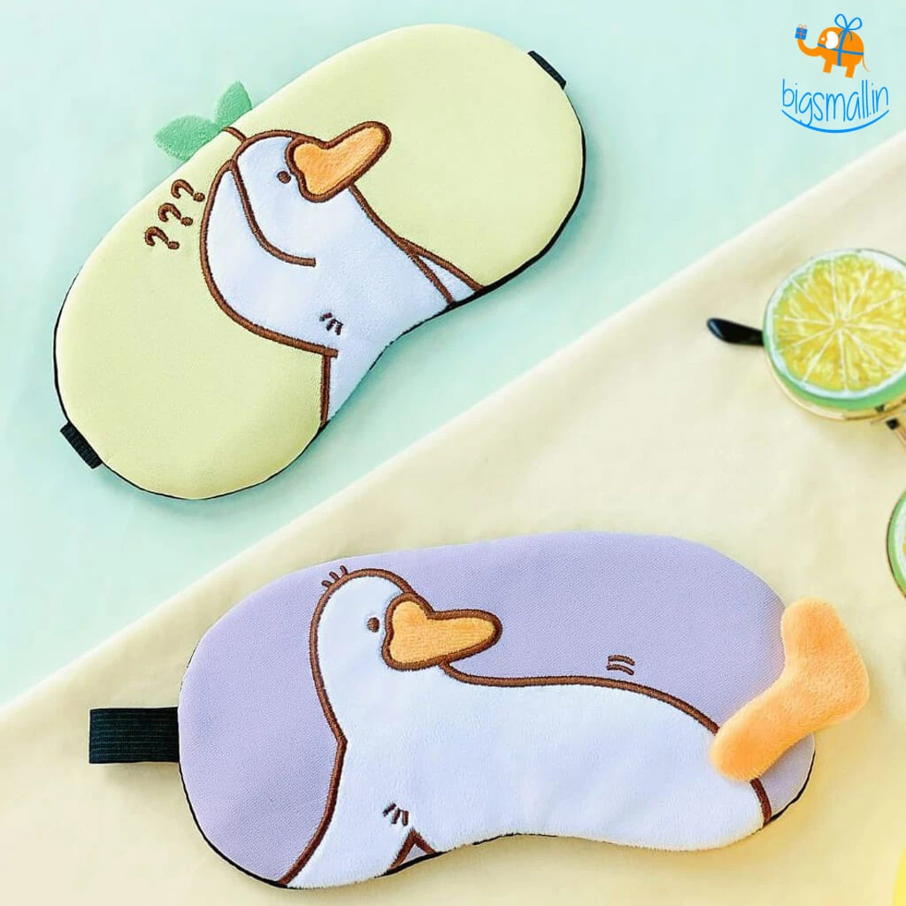 Bigsmall_hmk Duck Plush Gel Eye Mask