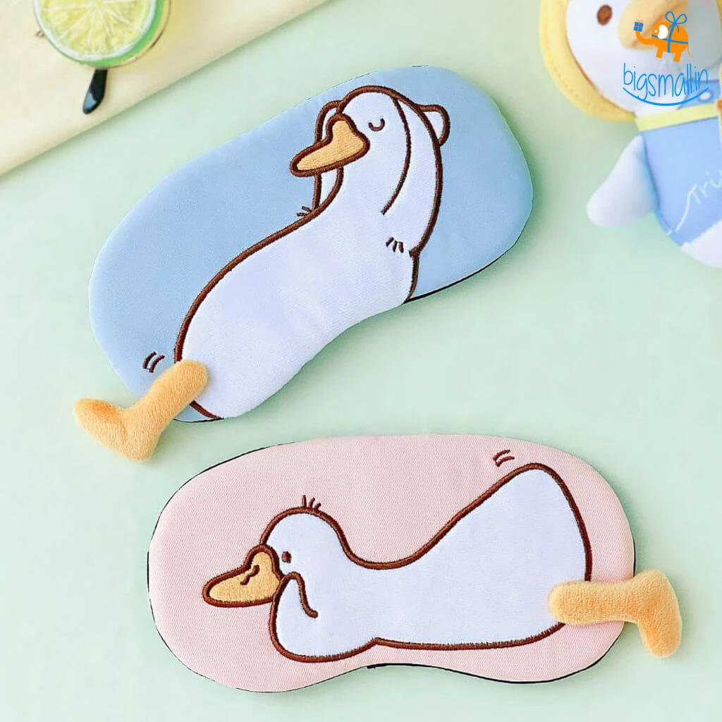 Bigsmall_hmk Duck Plush Gel Eye Mask