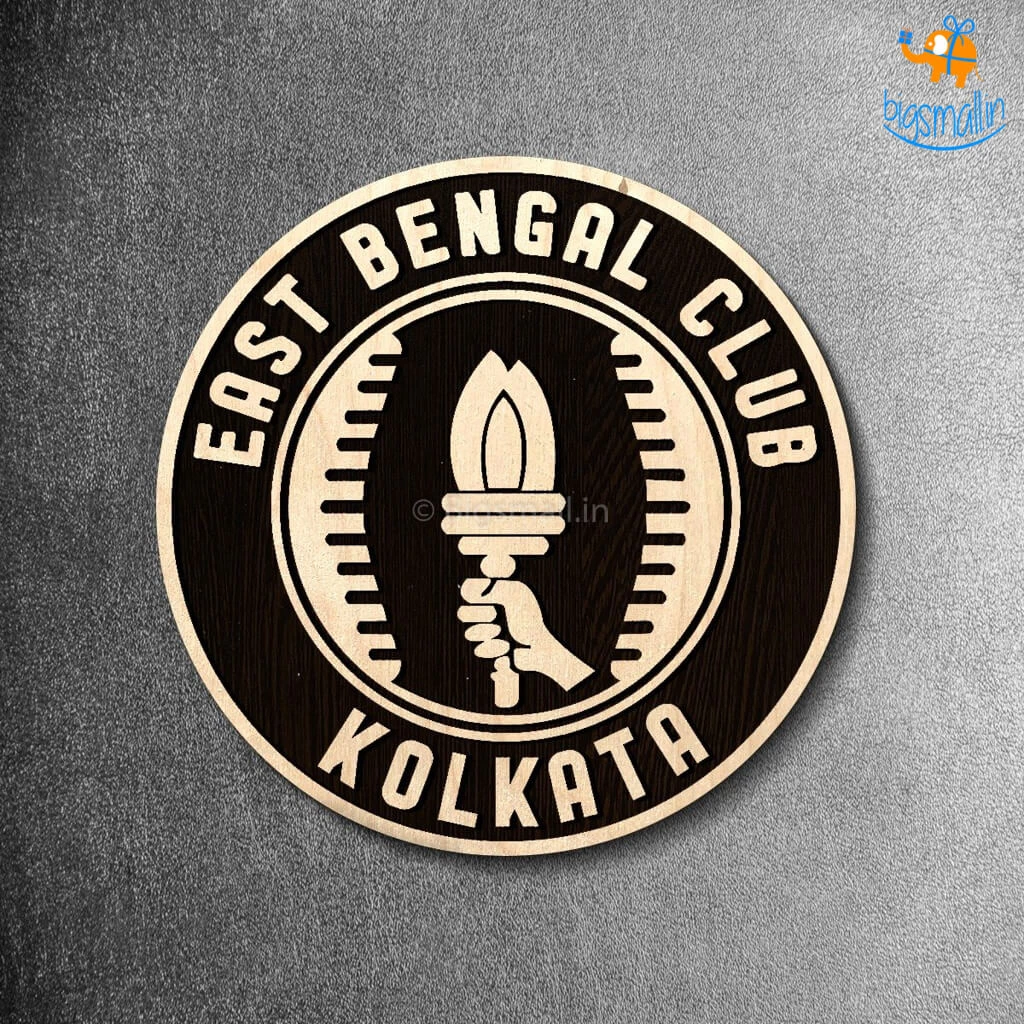 Bigsmall_cc East Bengal Engraved Wooden Crest Father's Day