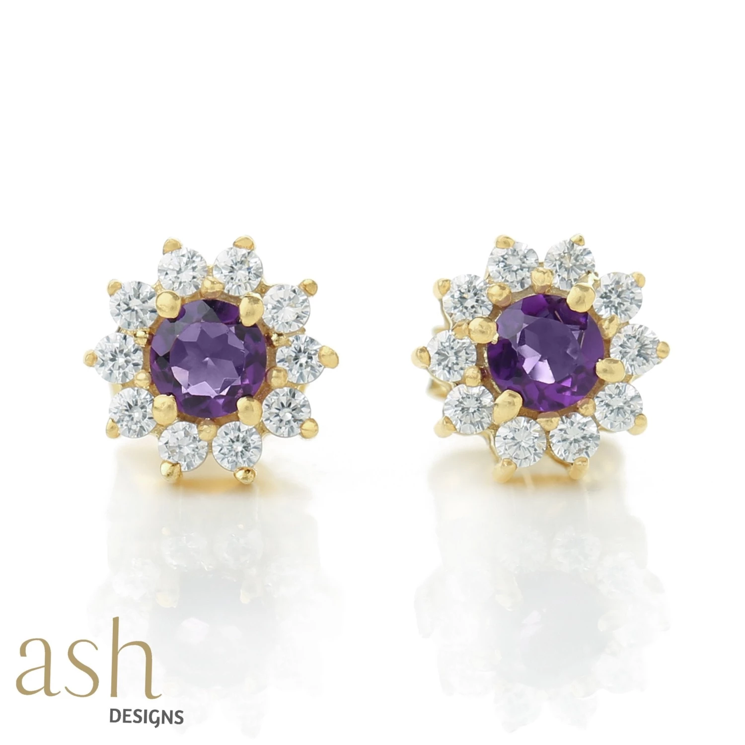 Ash Designs All Of It Edina Amethyst Earrings