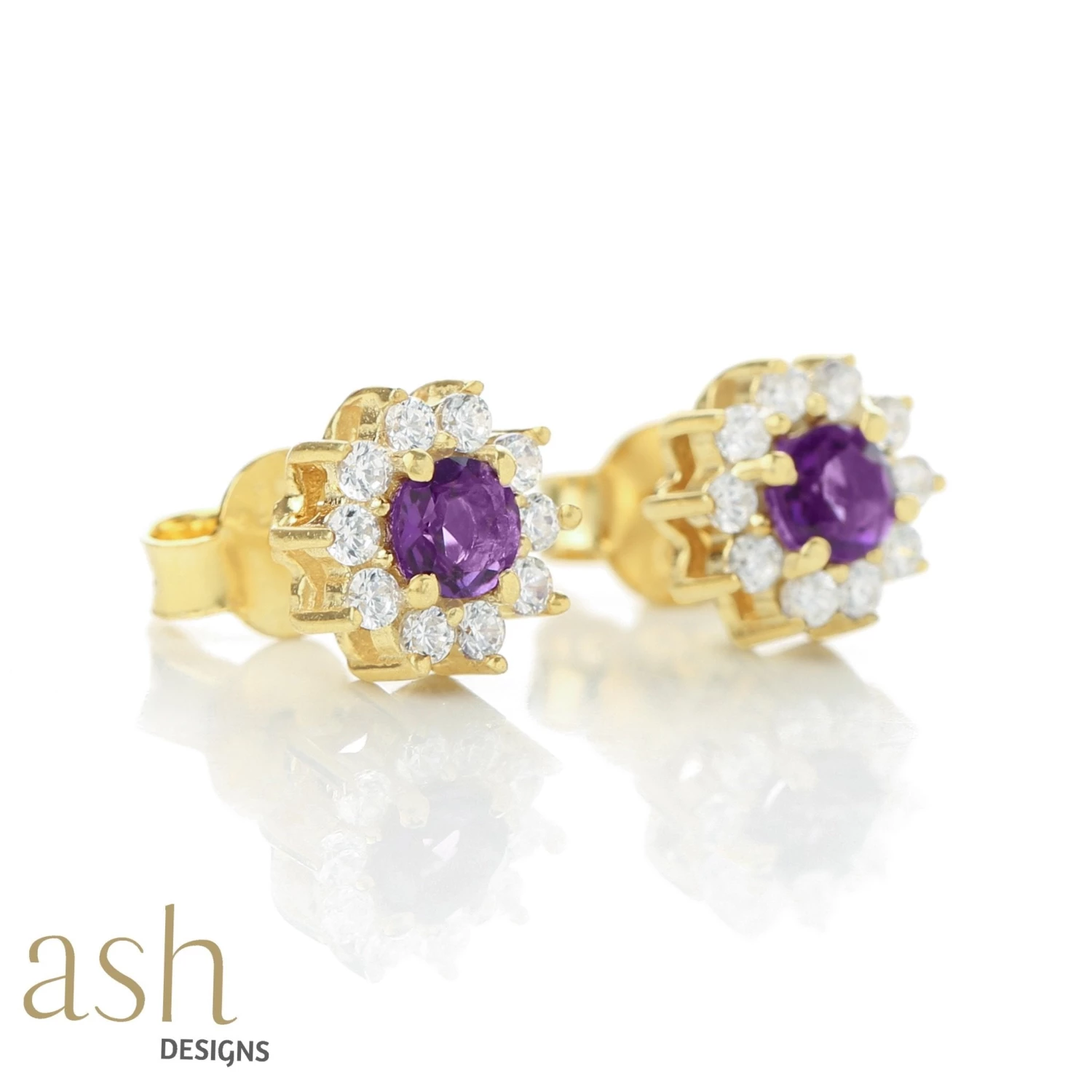 Ash Designs All Of It Edina Amethyst Earrings