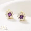 Ash Designs All Of It Edina Amethyst Earrings