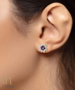 Ash Designs All Of It Edina Amethyst Earrings