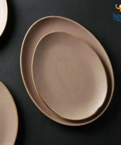 Devnow Egg Shaped Artisan Plates - Set Of 2 Father's Day