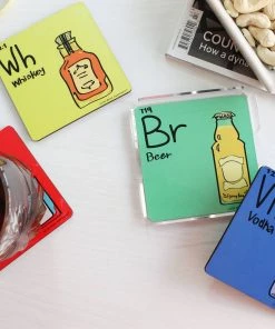 LookWhatHappened Father's Day Element Coasters - Set Of 4
