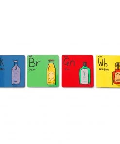 LookWhatHappened Father's Day Element Coasters - Set Of 4