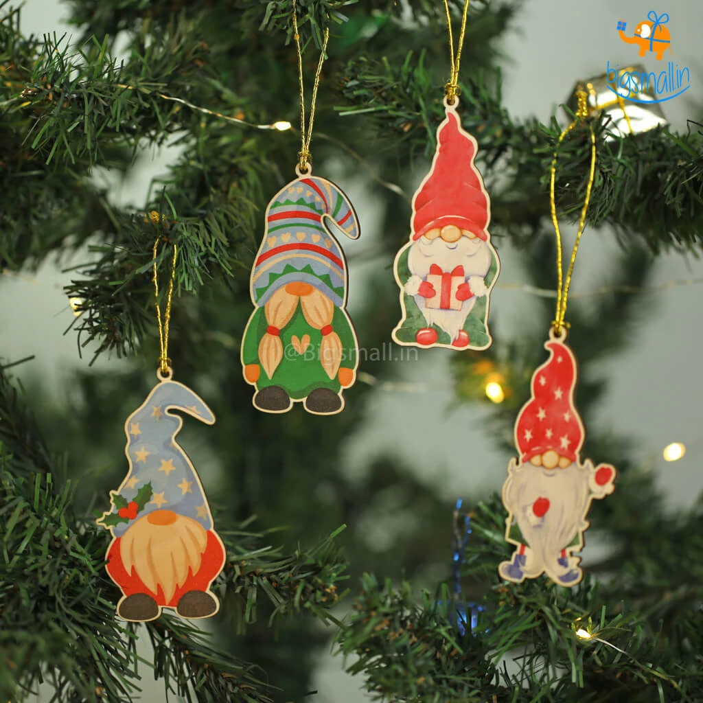 Chitra Chaya Elf Decorative Ornament - Set Of 4