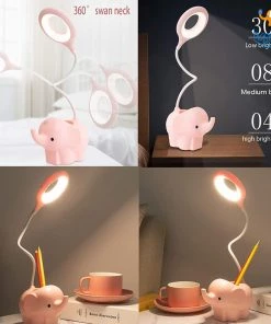 Bigsmall_hmk Elly Bedside Table Lamp With Pen Holder