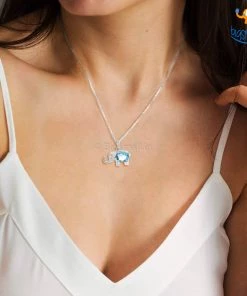 Ash Designs Aliya Semi-Precious Pendant With Silver Chain Sale