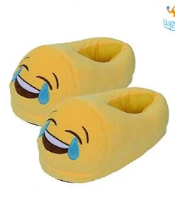 Big Daddy Emoji Plush Slippers