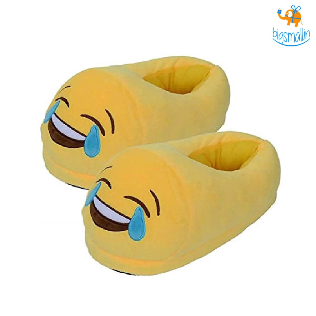 Big Daddy Emoji Plush Slippers