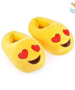 Big Daddy Emoji Plush Slippers