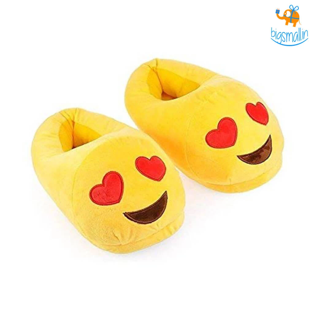 Big Daddy Emoji Plush Slippers