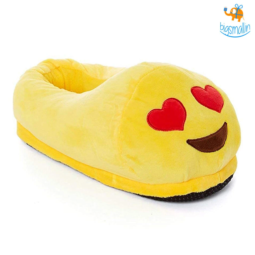 Big Daddy Emoji Plush Slippers