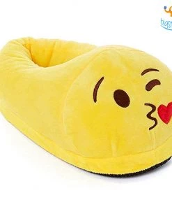 Big Daddy Emoji Plush Slippers