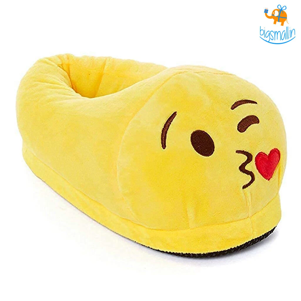 Big Daddy Emoji Plush Slippers