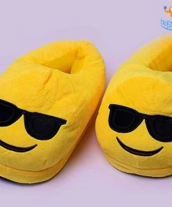Big Daddy Emoji Plush Slippers