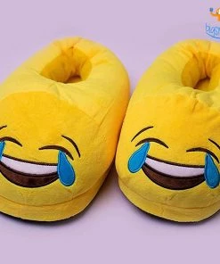Big Daddy Emoji Plush Slippers